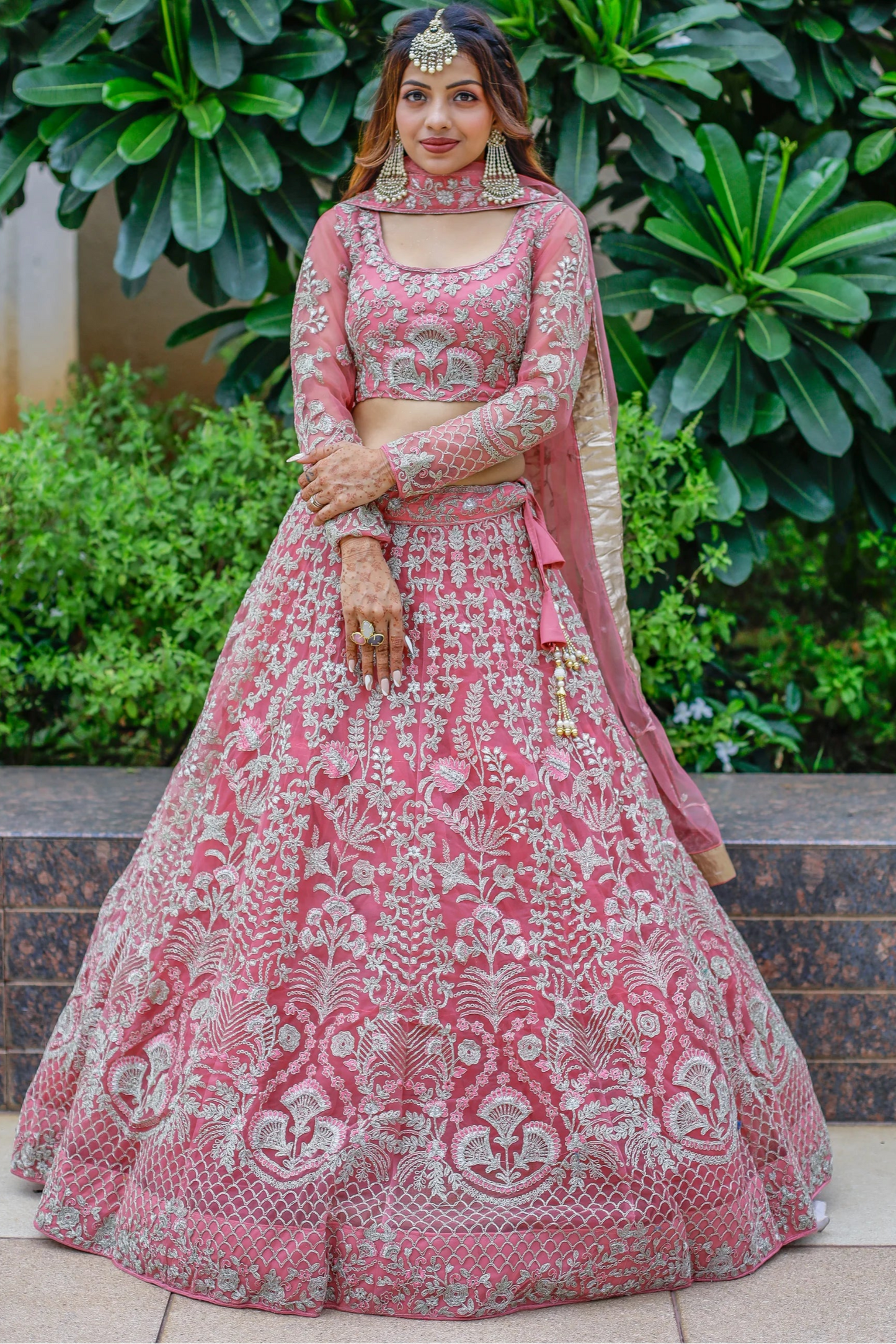 "Traditional lehengas for modern Indian Americans."
