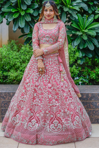 "Traditional lehengas for modern Indian Americans."
