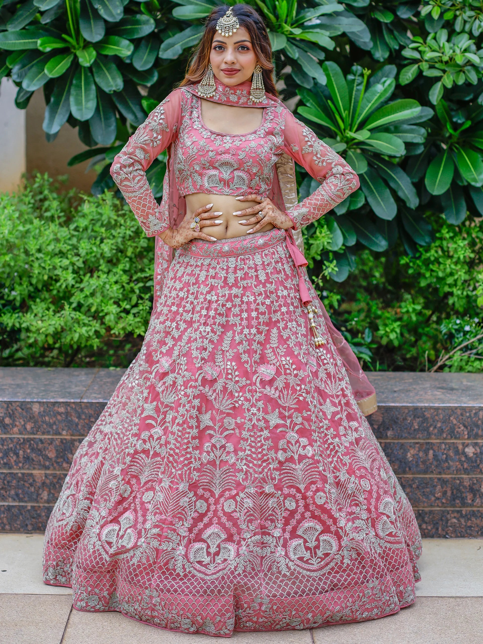"Traditional lehengas for modern Indian Americans."
