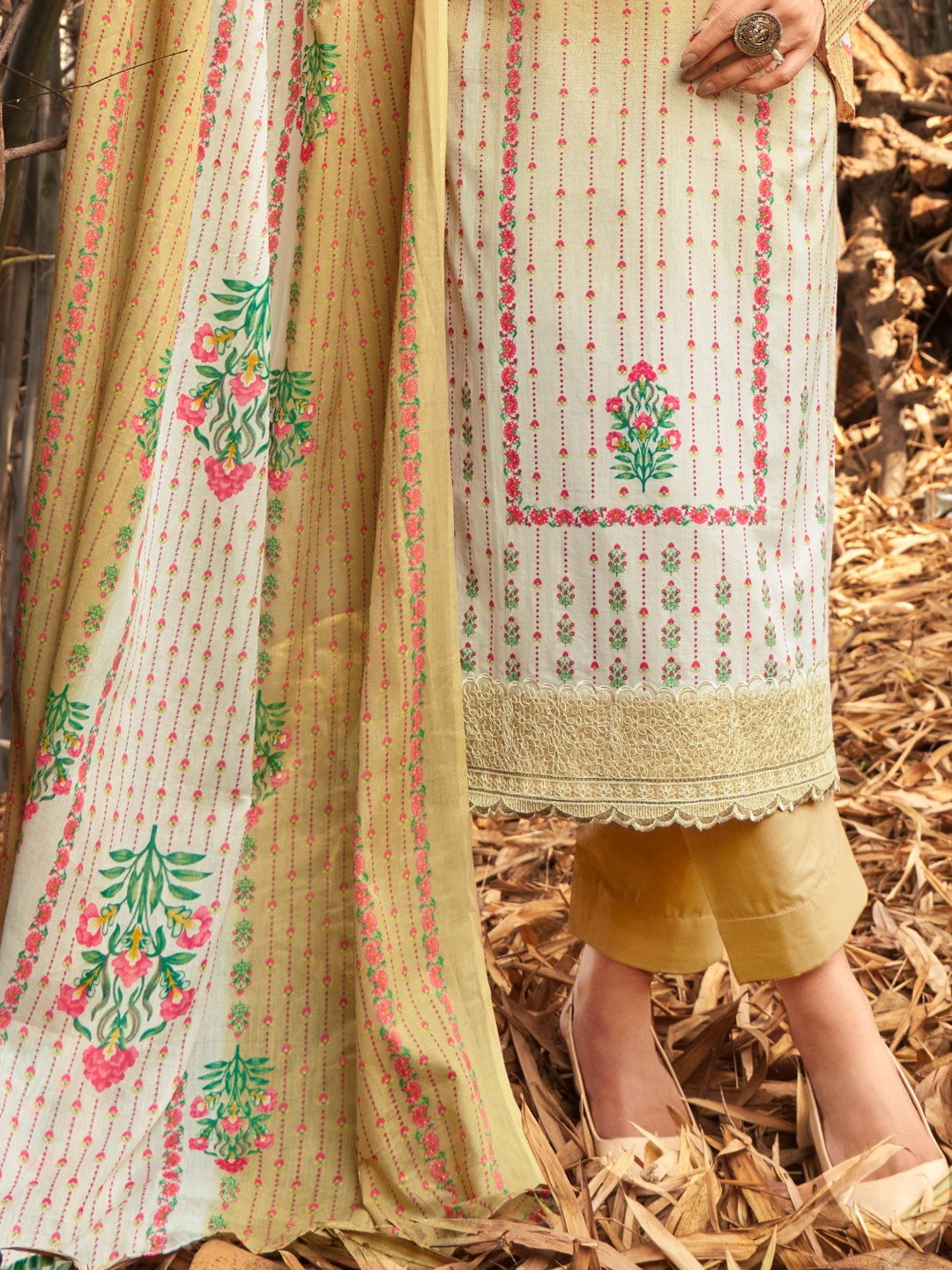 Yellow colour cotton wear brings sunshine and joy – ideal for Haldi, Eid, or summer events.
