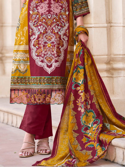 Red colour cotton wear speaks tradition and boldness – perfect for weddings and festive nights.
