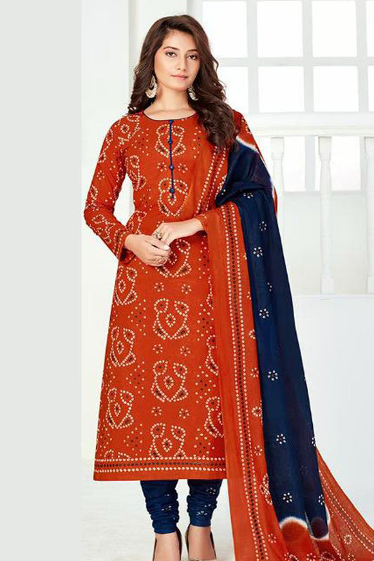 Red colour cotton wear speaks tradition and boldness – perfect for weddings and festive nights.
