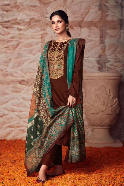 Brown cotton wear speaks tradition and boldness – perfect for weddings and festive nights.