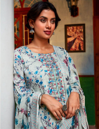 Pastel colour cotton wear gives a calm and soothing look