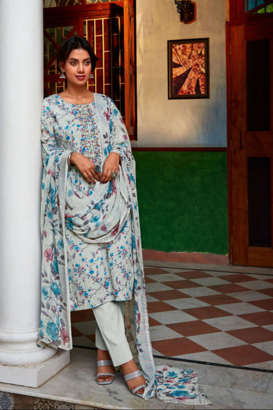 Pastel colour cotton wear gives a calm and soothing look