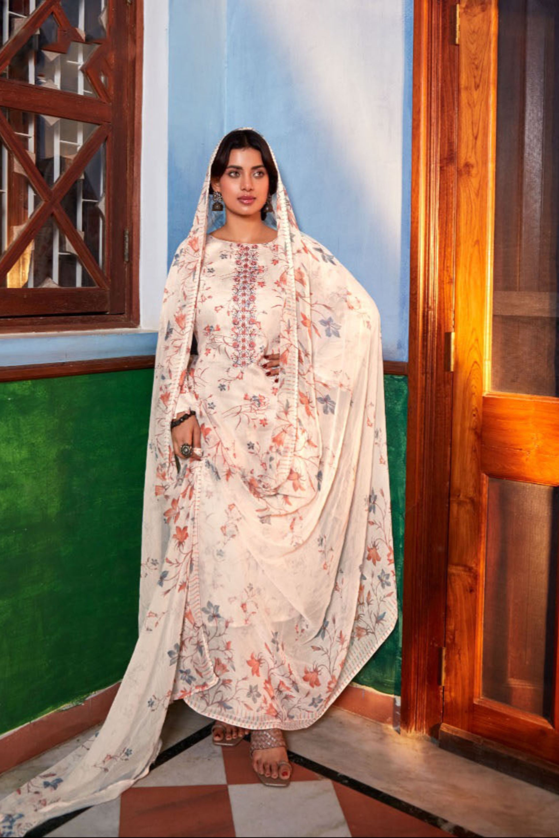 Pastel colour cotton wear gives a calm and soothing look
