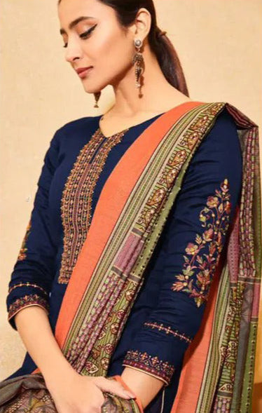 Blue colour cotton wear offers calm elegance – a versatile pick for every occasion.
