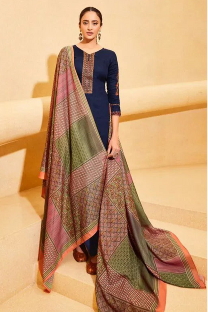 Blue colour cotton wear offers calm elegance – a versatile pick for every occasion.
