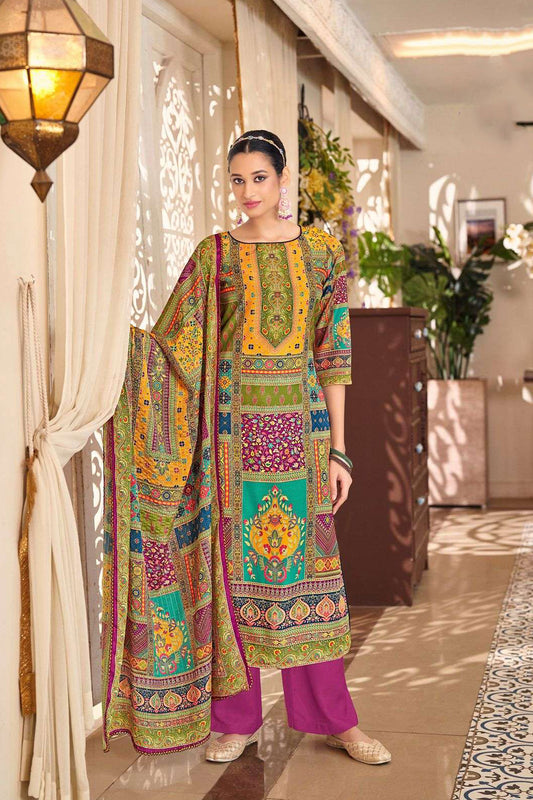 Pink colour cotton wear reflects softness and charm – perfect for graceful day functions.
