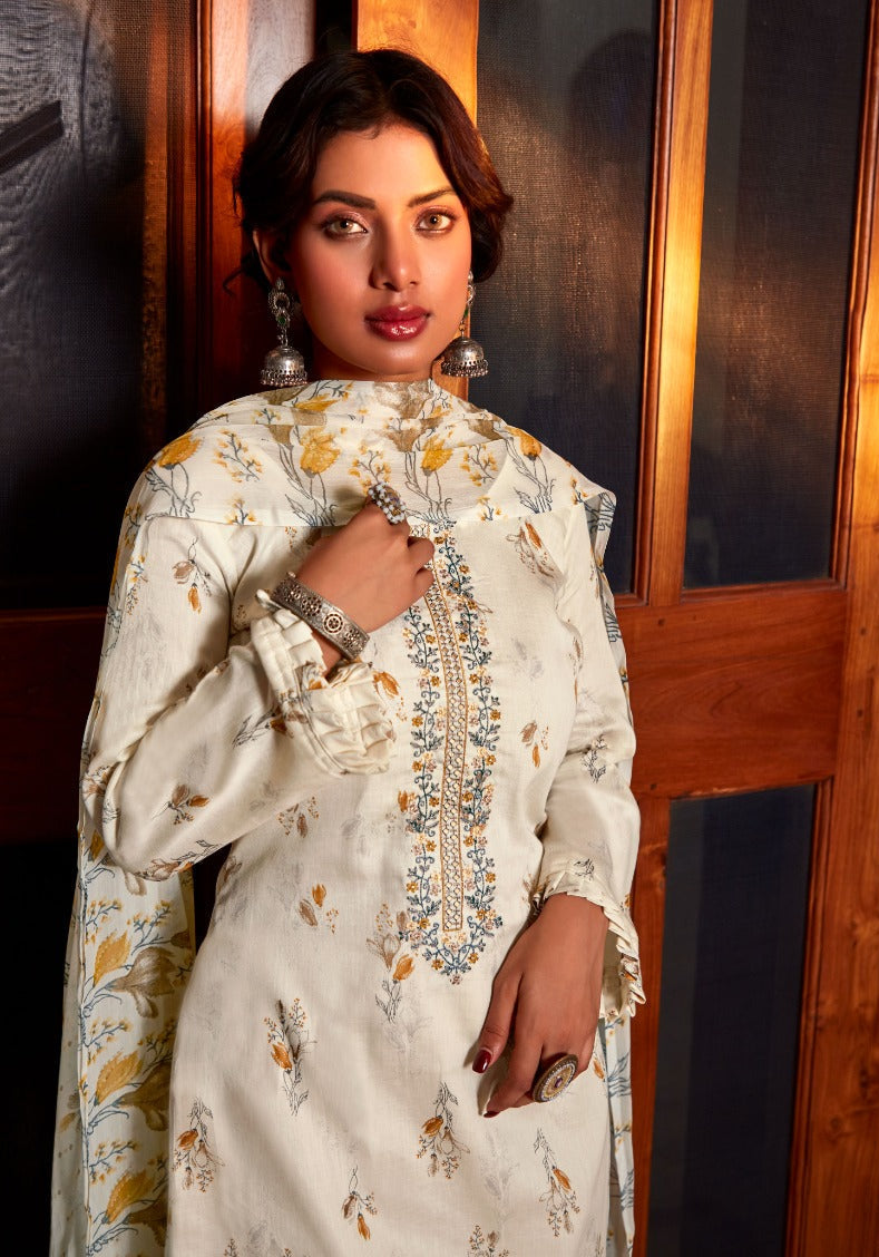 Pastel colour cotton wear gives a calm and soothing look