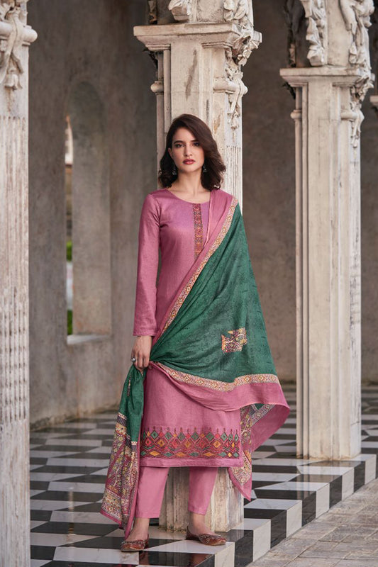Pink colour cotton wear reflects softness and charm – perfect for graceful day functions.
