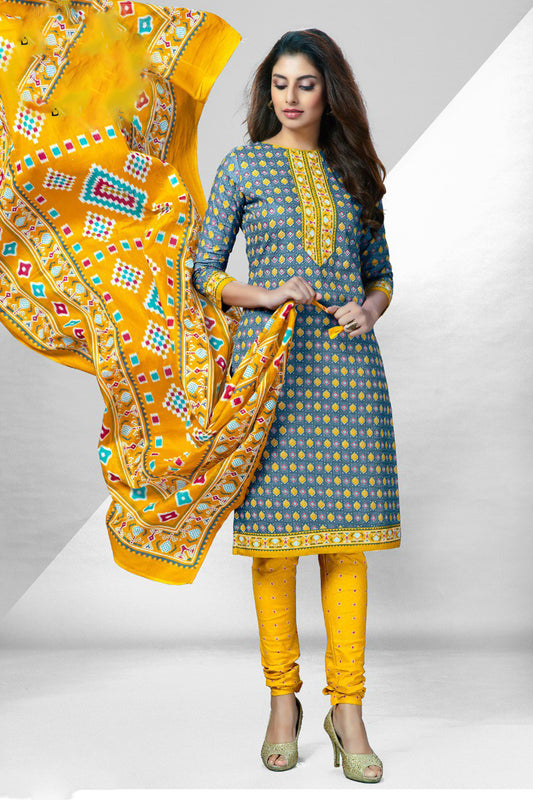 Yellow colour cotton wear brings sunshine and joy – ideal for Haldi, Eid, or summer events.
