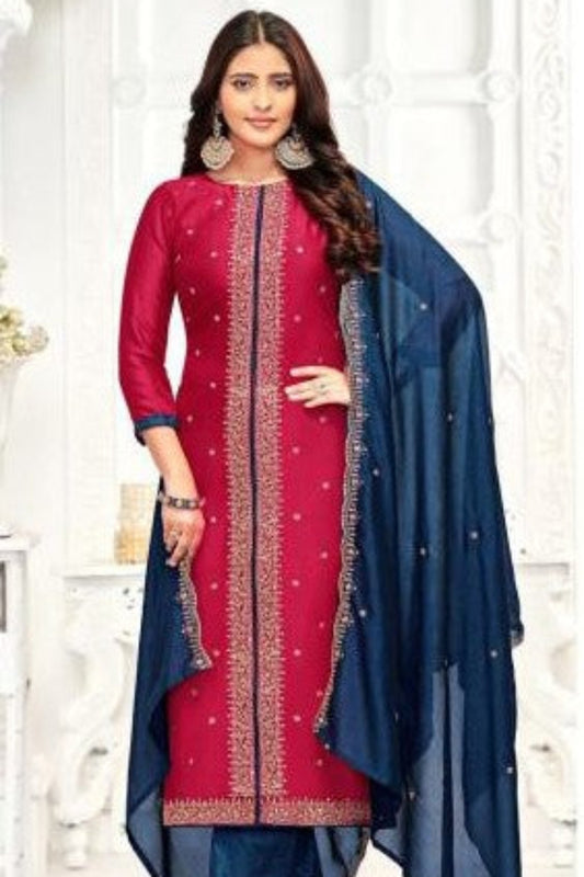 Red cotton outfit with a bold and vibrant look, perfect for festive celebrations, traditional gatherings, and standout everyday style.
