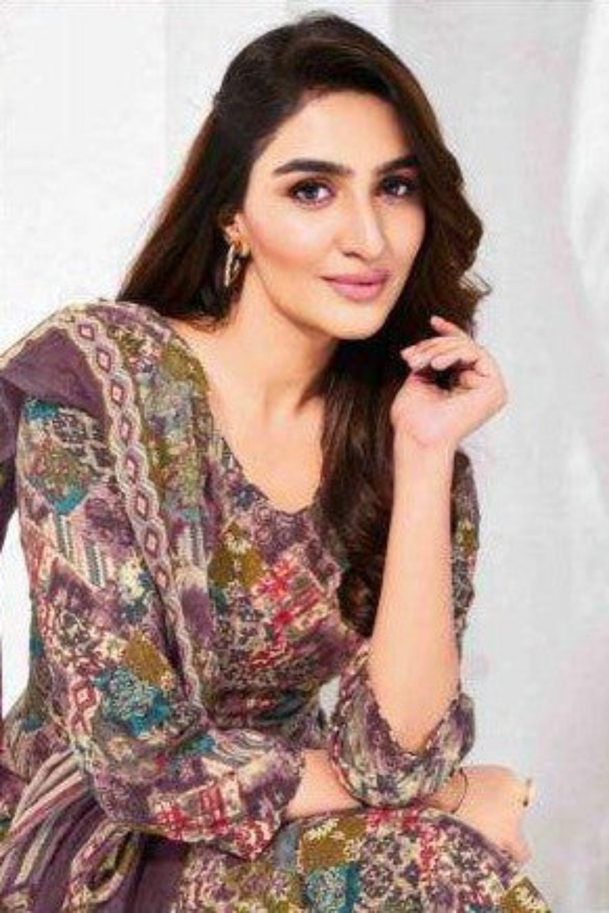 Rose gold cotton outfit with a subtle shimmer and graceful charm, perfect for elegant gatherings, festive moments, and refined everyday wear.
