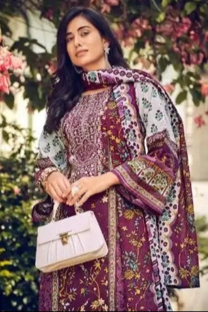 Wine-colored cotton outfit with a rich and elegant vibe, perfect for festive evenings, family gatherings, and traditional events.
