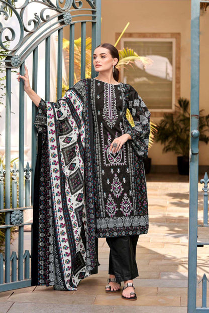 Stylish black cotton outfit with a modern ethnic charm, ideal for casual gatherings, workwear, and festive evenings.
