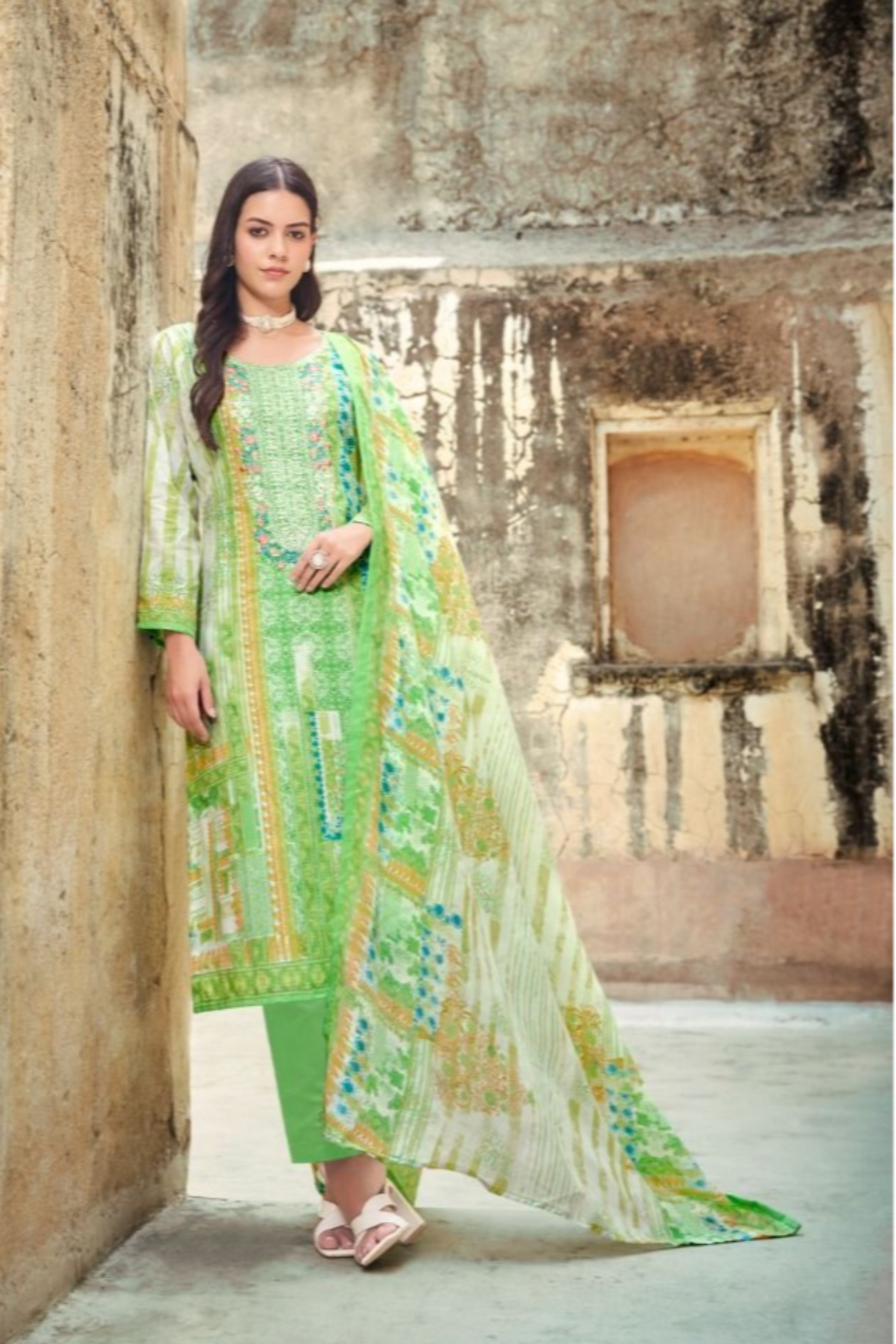 Light green salwar kameez brings a soft, refreshing charm, perfect for daytime events and effortless everyday elegance.

