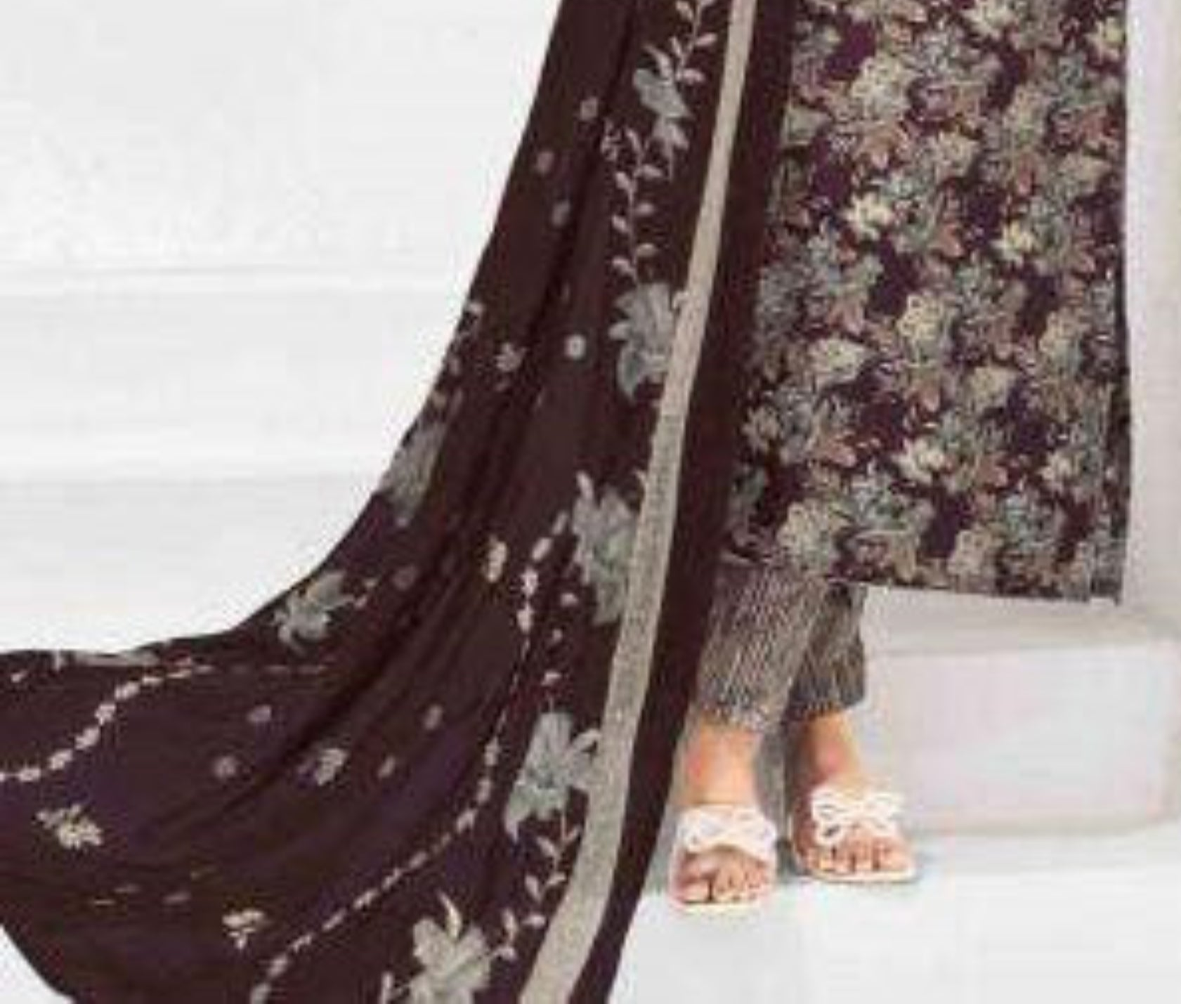 Wine cotton outfit with a deep, elegant hue, perfect for festive evenings, cultural celebrations, and sophisticated everyday wear.
