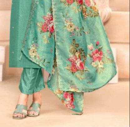 Light green cotton wear brings a fresh and soothing vibe, ideal for daytime outings and comfortable everyday elegance.
