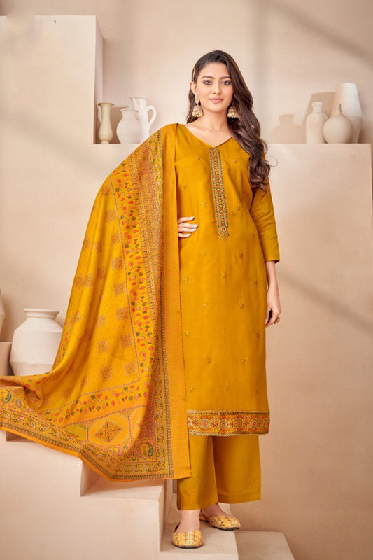 Yellow colour cotton wear brings sunshine and joy – ideal for Haldi, Eid, or summer events.
