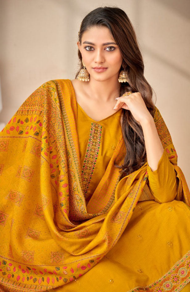 Yellow colour cotton wear brings sunshine and joy – ideal for Haldi, Eid, or summer events.
