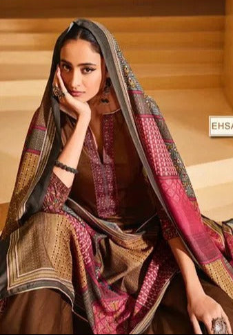 Brown cotton wear speaks tradition and boldness – perfect for weddings and festive nights.