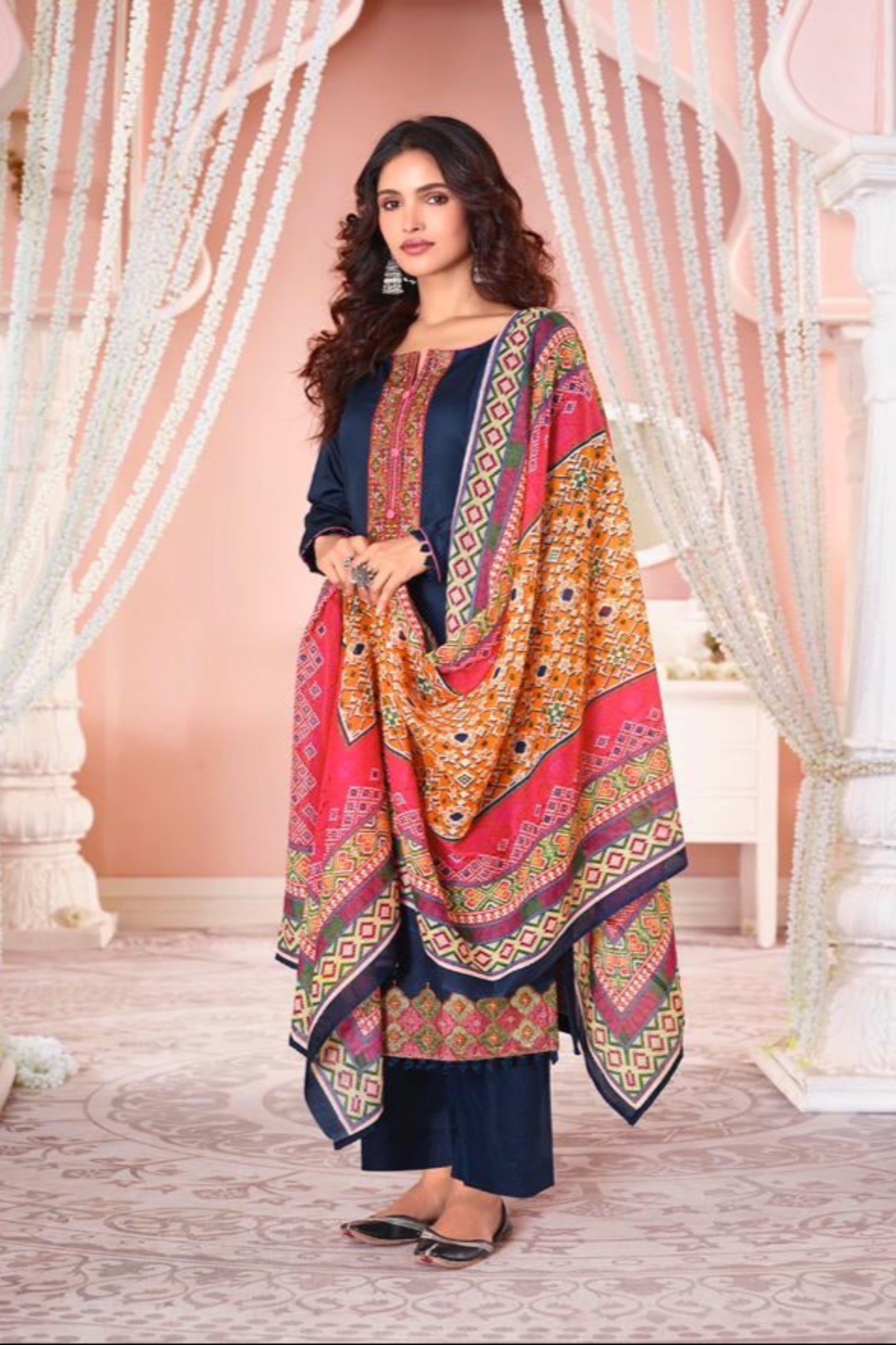 Blue colour cotton wear offers calm elegance – a versatile pick for every occasion.

