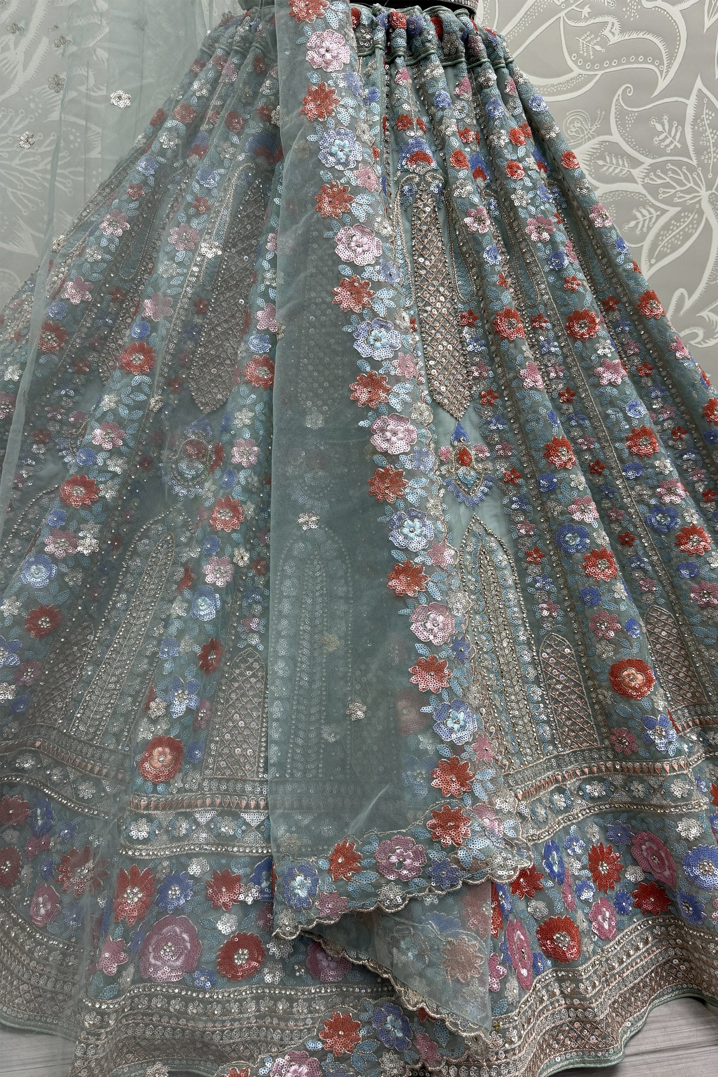 "Traditional lehengas for modern Indian Americans."
