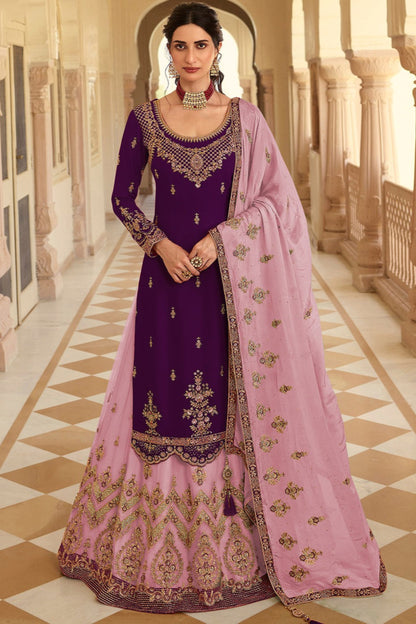 "Lehengas made for Indian functions across the USA."
