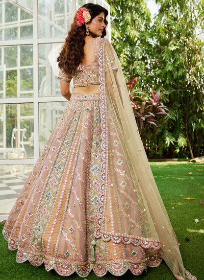 "Desi lehengas for American celebrations."
