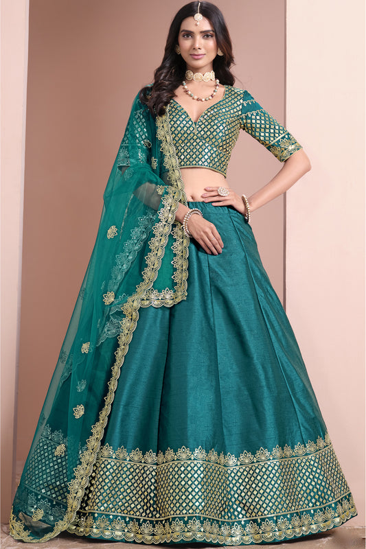 "Lehengas for Indian weddings in the USA."
