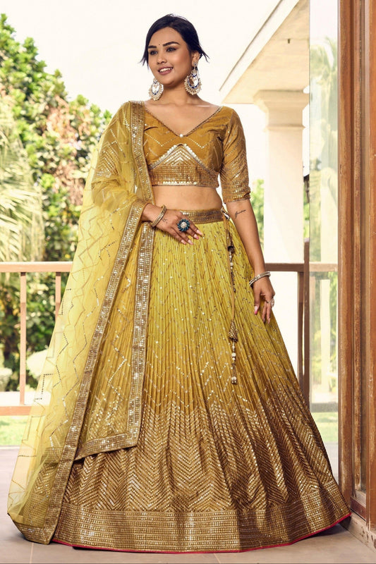 "Cultural event lehengas for Indian families in America."
