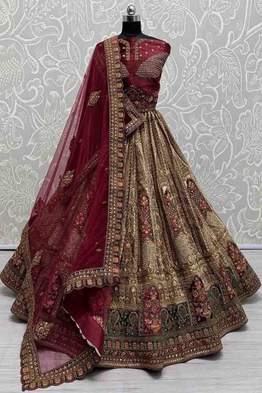 "Desi lehengas for American celebrations."
