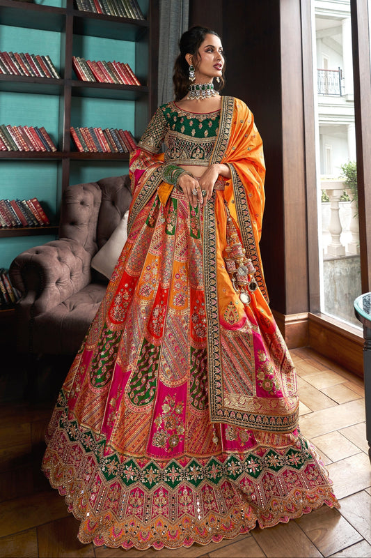 "Lehengas made for Indian functions across the USA."
