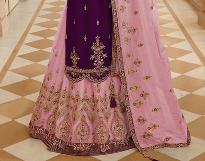 "Lehengas made for Indian functions across the USA."
