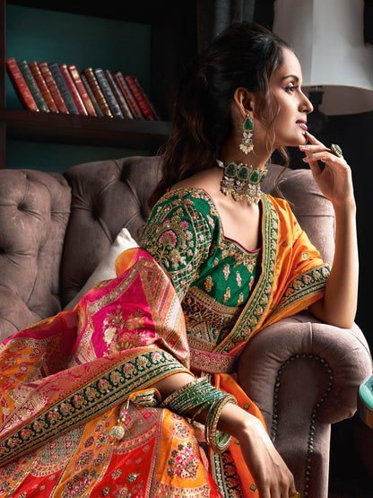 "Lehengas made for Indian functions across the USA."
