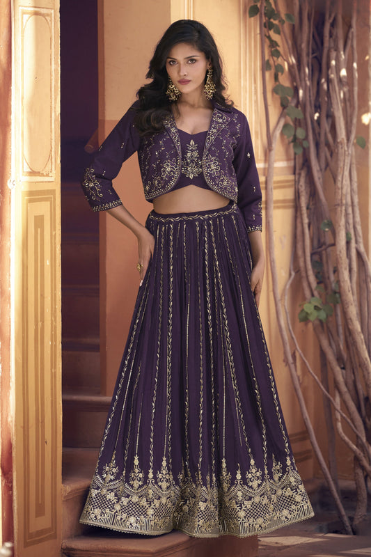 "Cultural charm meets style—lehenga looks in the USA."
