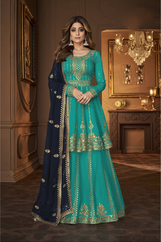 "Lehengas for Indian weddings in the USA."

