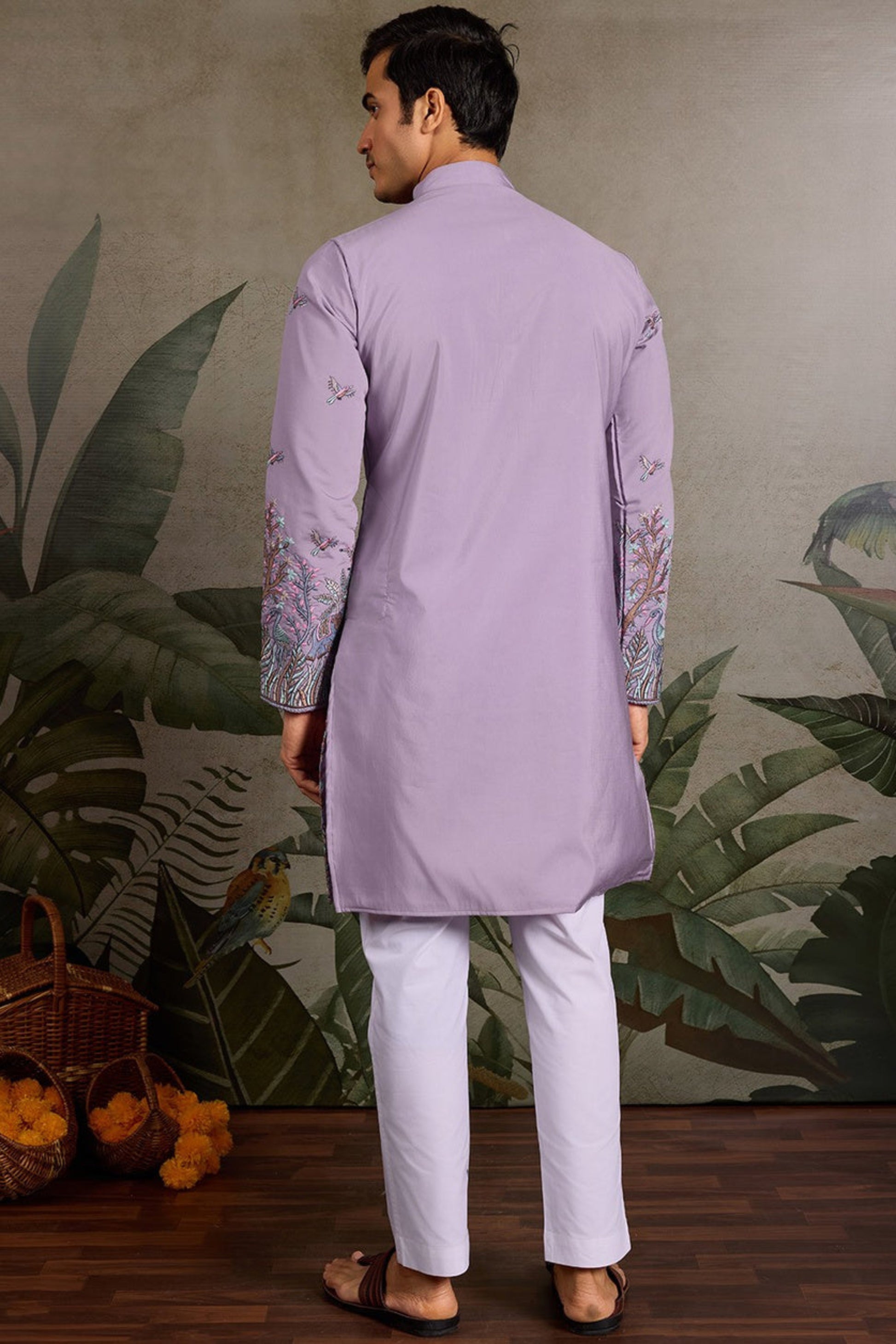 Designer Men's Ethnic Kurta Set With Matching Pant - Indian Wedding Wear USA