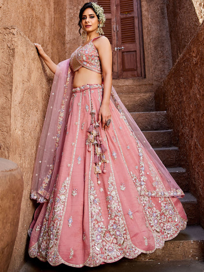 "Traditional lehengas for modern Indian Americans."
