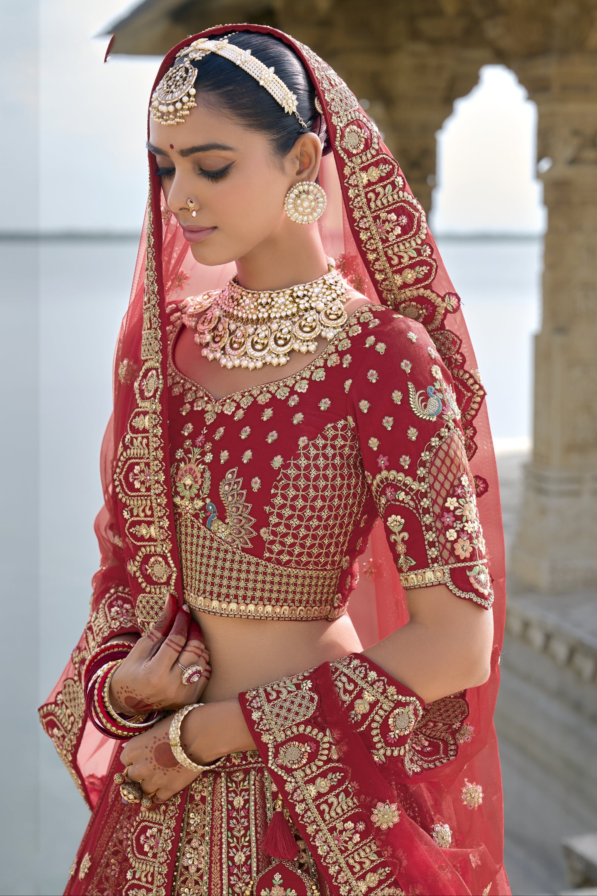 "Dazzling lehengas for Eid and Diwali in the USA."
