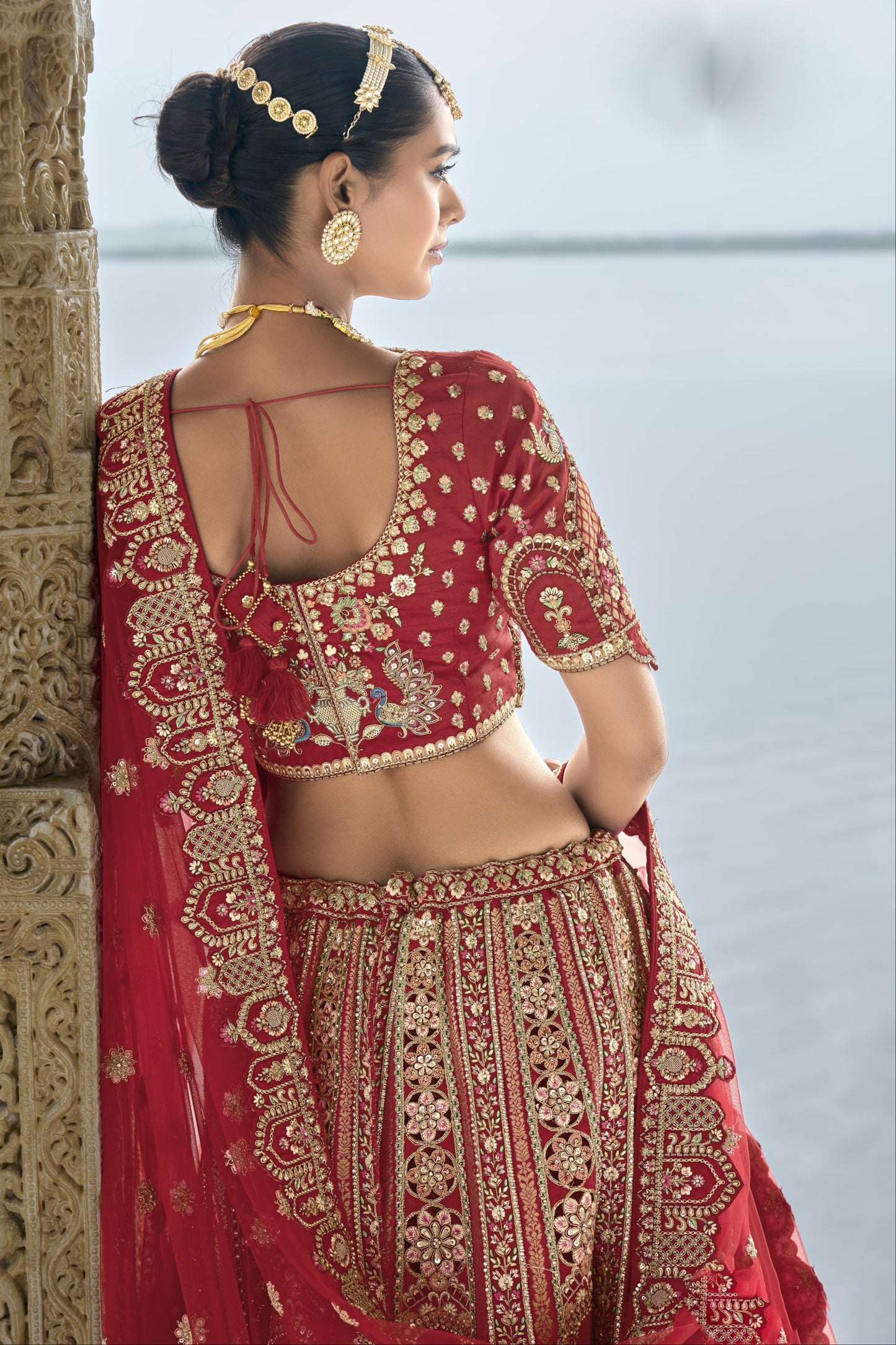 "Dazzling lehengas for Eid and Diwali in the USA."
