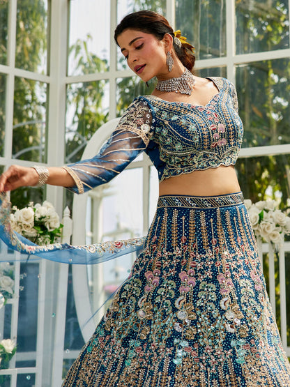 "Shop lehengas for festivals and weddings in America."
