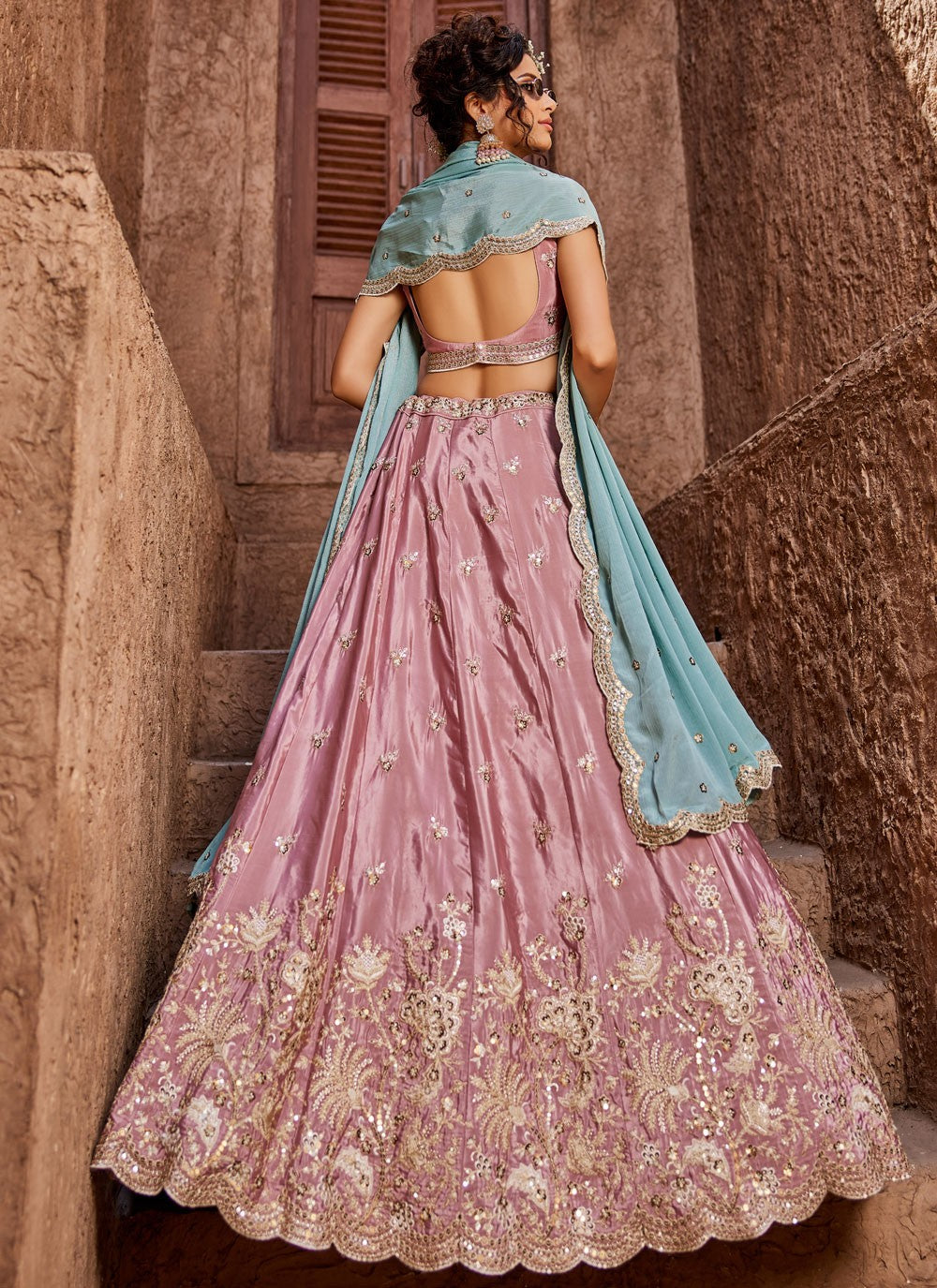 "Celebrate Diwali in style with our USA lehengas."
