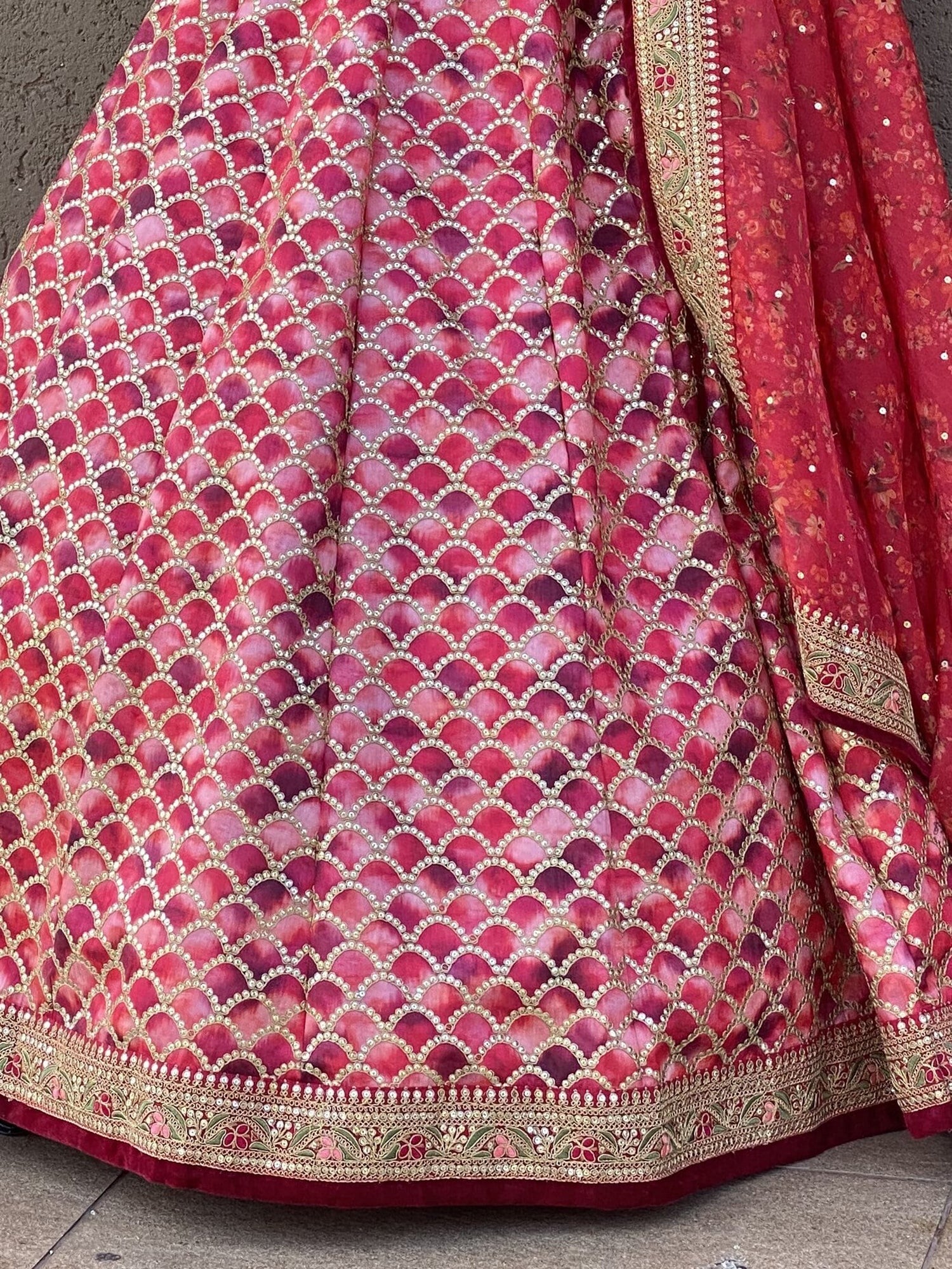 "Traditional lehengas for modern Indian Americans."
