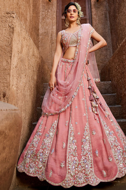 "Traditional lehengas for modern Indian Americans."
