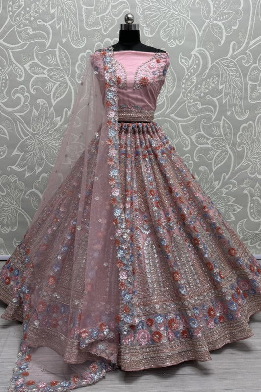 "Lehengas for Indian weddings in the USA."
