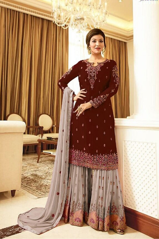 Buy Pakistani Sharara Outfit Stitched For USA Delivery
