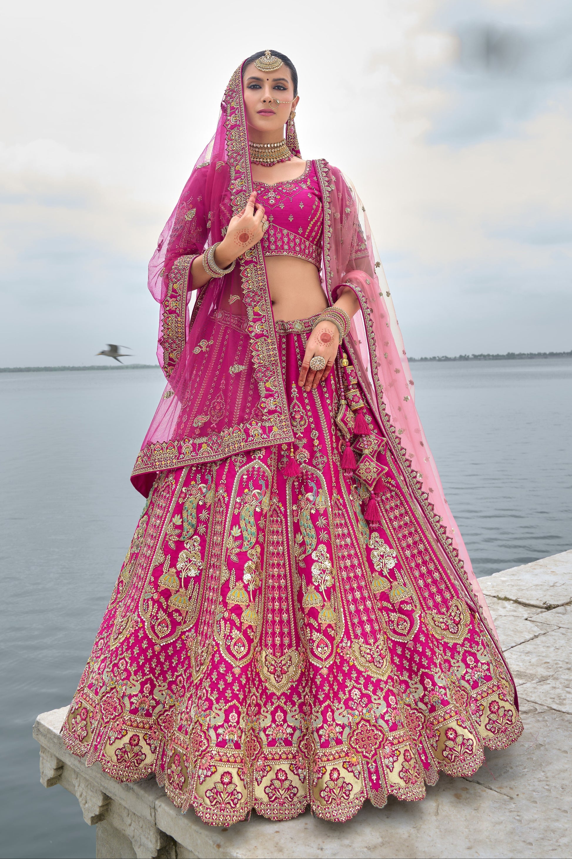 Make a royal statement in lehengas designed for unforgettable celebrations.
