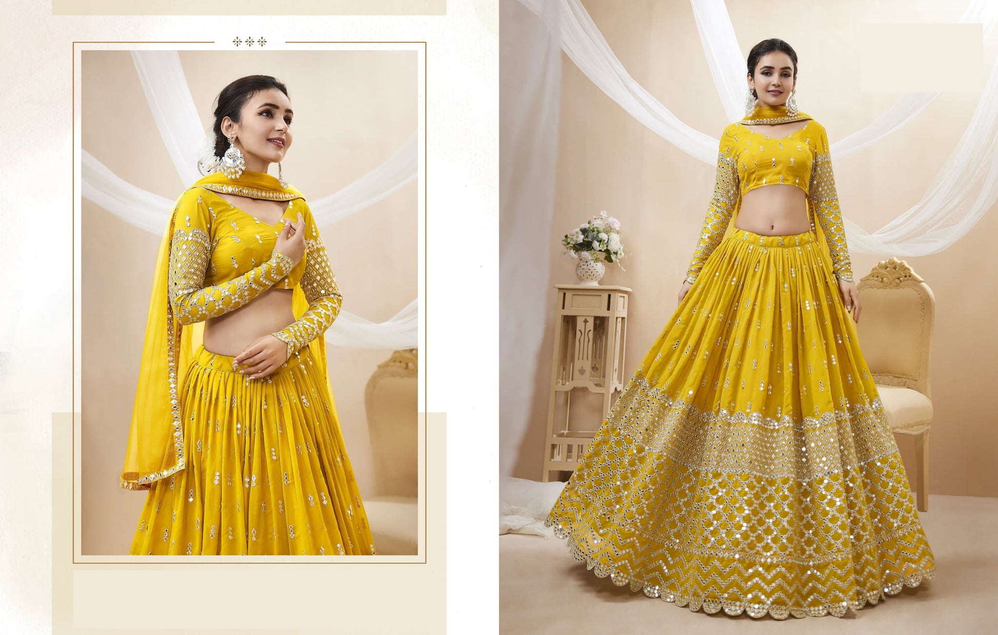 Haldi outfit traditional lehenga dress USA
